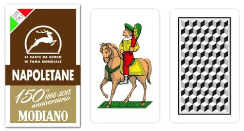 Modiano - Spielkarten zum 150. Jahrestag, Farbe Napoletane Braun, 300082