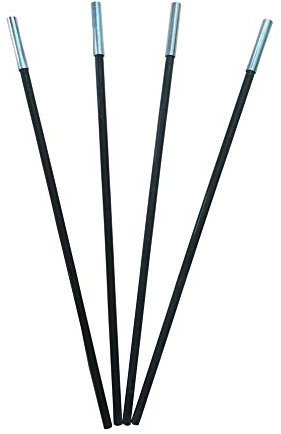 4er Set Fiberglasstangen Ø8mm x 65cm Zeltstangen Fiberglasstäbe Glasfaser kürzbar
