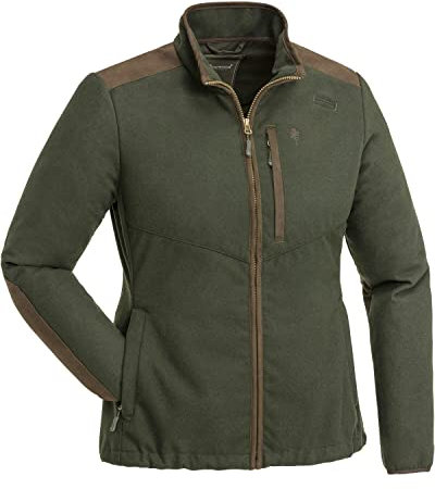 Pinewood 3807 Nydala Windproof Wool Damen Jacke Moosgrün/Wildlederbraun (182) XL