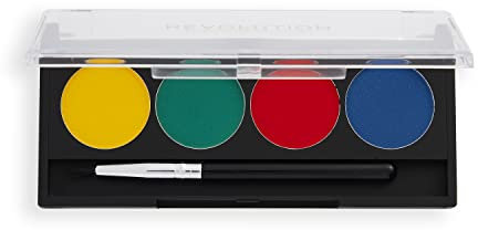 Revolution Beauty London, Graphic Liner Palette, Coloured Eyeliner, Bright Babe, 4 Shades, 5.4g