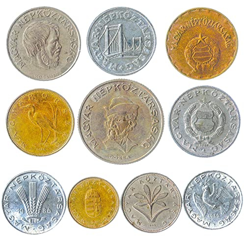 Hobby of Kings Hungary 10 Mixed Coins | Fillers | Forints | Hungarian Currency Since 1946