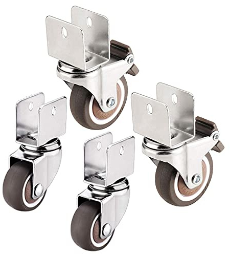 Ruote girevoli Ruote girevoli per mobili, Rotelle di trasporto, Rotelle industriali per carichi pesanti 4X, per banchi da lavoro, Sedie girevoli, Passeggini, Rotelle silenziose, Cuscinetti a doppio st