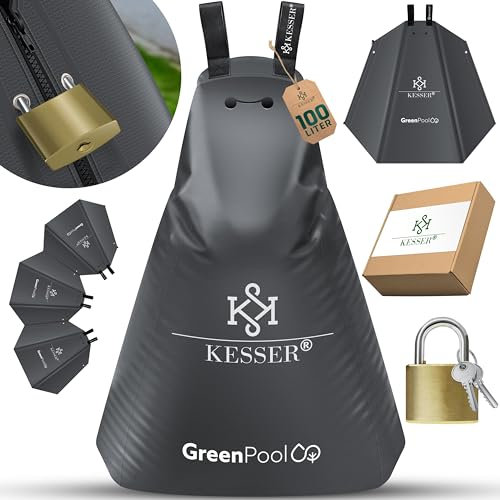 KESSER® Baum-Bewässerungssack 1er Set 100L Wassersack, Baumbewässerungsbeutel, PVC-Tasche langlebig & UV-beständig, Baumbeutel Garten Bewässerungssystem & gezielte Bewässerung von Bäumen mit Schloss