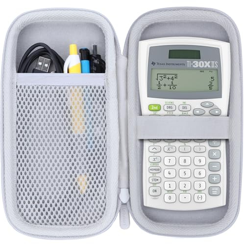 Lebakort hårt bärfodral kompatibelt med Texas Instruments TI-30XIIS TI-30XS TI-30Xa TI-36X Pro vetenskaplig miniräknare