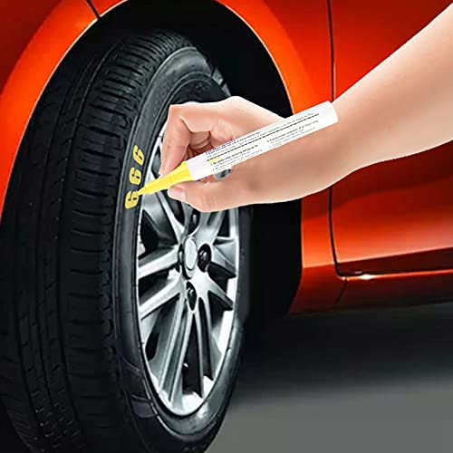 JTLB Crayon de Peinture Professionnel étanche pour Pneus de Voiture, 1 Pièce, Stylos de Marquage (Jaune)
