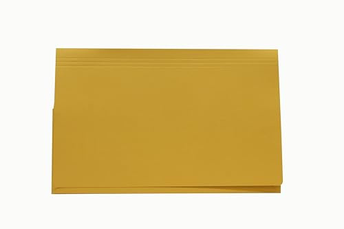 Legal Filing - Ref 715393 Full Flap Document Pocket Wallet, Box of 50, Made from 315gsm Strong Recycled Manilla, Will Hold A4 & Foolscap Documents, 35 x 24 cm in Size, Yellow