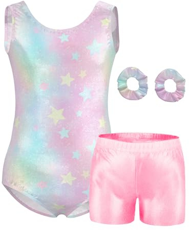 Mulnall Justaucorps de gymnastique pour filles – Tenue de sport pour enfants