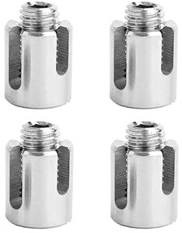 Genérico 4 Piezas Abrazadera de Cable, Clip de Cuerda Cruzada, Clip de Cuerdas de Alambre Acero Inoxidable 304 para Cuerda de Alambre de 6mm Cable Aparejo