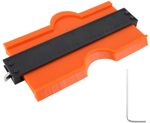 Konturenlehre 25cm Konturenlehre Groß mit Feststeller, Profilwerkzeug Präzise Kontur Vervielfältigungslehre Profillehre Formduplikator, Konturmessgerät Holzbearbeitungswerkzeuge, Weihnachtsgeschenke