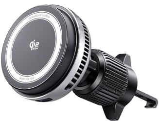 UGREEN Magflow Pro Qi2 25W magnetisk billaddare med kylning | Qi2-certifierad MagSafe-bilhållare med laddningsfunktion, starka magneter för telefonhållare, kompatibel med iPhone 17/16