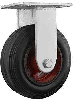 1 Pz Ruote Industriale Girevole in Gomma,Rotelle di Mobili Pesanti Nero,Carico 1000kg,Pneumatico Battistrada,Staffa in Ghisa,Resistente all'usura,per Carrelli,Banco di lavoro (150mm,Standard)