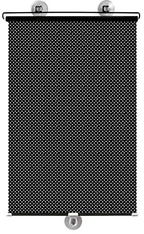 Sonnenschutz Verdunkelungsrollo mit Saugnäpfen,TemporäRe Jalousien Automatisch einziehbarer Auto-Sonnenschutz Balkon Fenster Heimgebrauch Badezimmer,Abnehmbar Reisevorhang,Ohne Bohren (40x60cm)