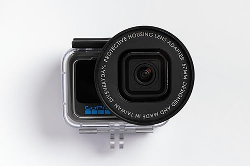 M67 Lens Adapter Compatible with Original GoPro Protective housing (ADDIV-001) for HERO9 to HERO13 Black