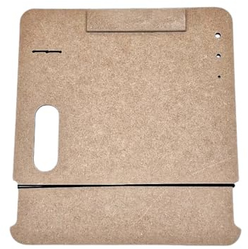 Travel Drawing Board MDF Sketch Board With Elastic Magnet Pen & Paint Brush Wooden Tote Hardboard Clipboard with Handle - Painting, Sketching & Drawing - Studio, Art Class & Office (A4/A5 - (36x33cm))