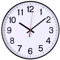 OFFICER PRODUCTS Wanduhr Kunststoff / 30 cm Schwarz/Arabische Ziffern Wand-Uhr/Quartz Lautlos Wanduhren, für Schule, Büro, Wohnzimmer, Küche/Analog Modern, Rund Dekorative