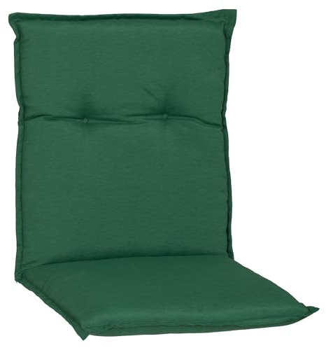 Beo Tralling Niedriglehner Auflagen | Premium-Qualität Made in EU | Gartenstuhl-Auflagen nach Öko-Tex Standard | UV-beständig | Atmungsaktiv | Stuhl-Auflage waschbar | Dunkelgrün