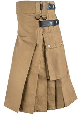 Kilt écossais Homme Jupe écossaise pour Hommes Tartan Irlandais Jupes de Fête Traditionnel Guerrier Médiévale Écosse Jupe Plissée Vintage Gothique Vêtements Kilt Utilitaire
