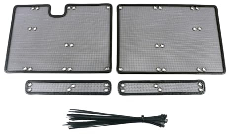 QASULER For GWM, for Tank 300 2022 2023, Grille Avant Filet Anti-Insectes Radiateur Condenseur Couvercle De Protection Sable Maille en Acier Inoxydable Grille de protection pour voiture