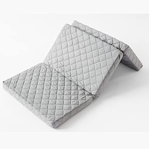 Kids Collective Klappmatratze Reisematratze in 3 Größen grau 7cm hoch Faltbare Matratze Reisebett Gästebett Matratze Klappbar für Baby Reisebett oder als Gästematratze 140x70cm Körpergewicht bis 60kg