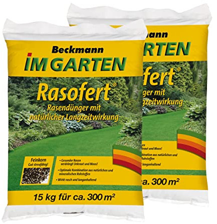 Beckmann Rasofert Rasendünger Rollrasendünger 30 kg (2 x 15 kg)