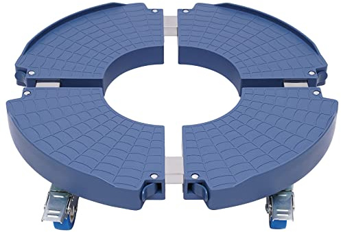 Rullo per piante rotondo, con ruota universale girevole a 360°, portata 400 kg, per piante in vaso, regolabile da 17,5 a 36 cm