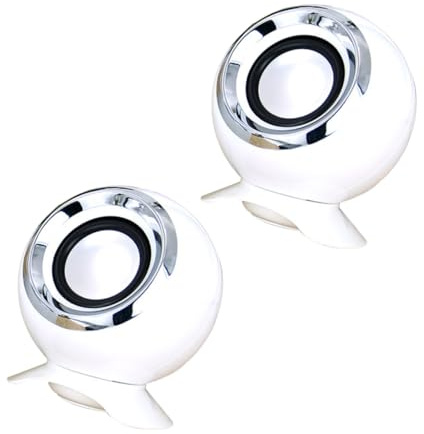 Homoyoyo 2pezzi Altoparlante USB Compatto per Computer da Ufficio e Uso Domestico Mini Altoparlante Volume Suono Stereo HD