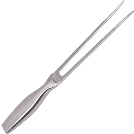 Stainless Steel Meat Fork, Heavy-Duty 10.6 Inch Carving Fork with Ergonomic Handle, Perfect for BBQ, Roasting, Carving, Dishwasher Safe, Durable Kitchen Utensil, Ideal Companion for Carving Knife Sets