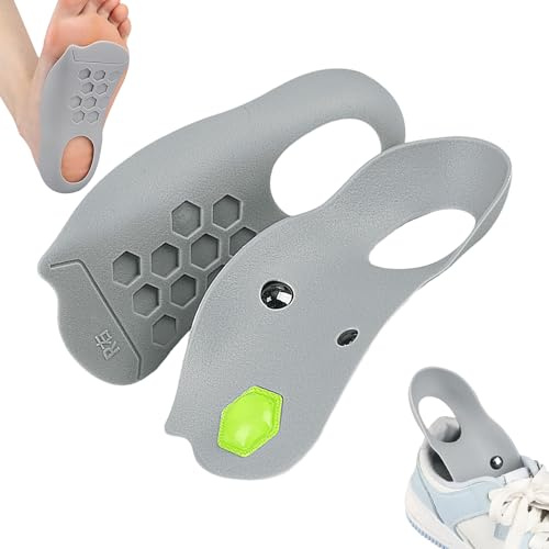 Plantillas de apoyo para el plantar | 1 par de suelas magnéticas para el pie con masaje reflexología, masaje reflexología, cuidado de los pies planos, confort transpirable adulto