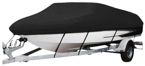 ZMCGNO Yacht båtskydd 11–22 FT vattentät anti-UV-båtskydd robust 210D båttillbehör i marin släpvagnsduk (20–22 fot (700 x 290 cm))