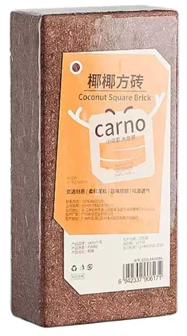 Reptile Substrate - Natural Cocunut Fiber Habitat Block | Eco Friendly Soil Amendment for Terrariums, Amphibians, Lizards, Iguanas, Bearded Dragons, Aquarium Moisture Control, Garden Potting Mix