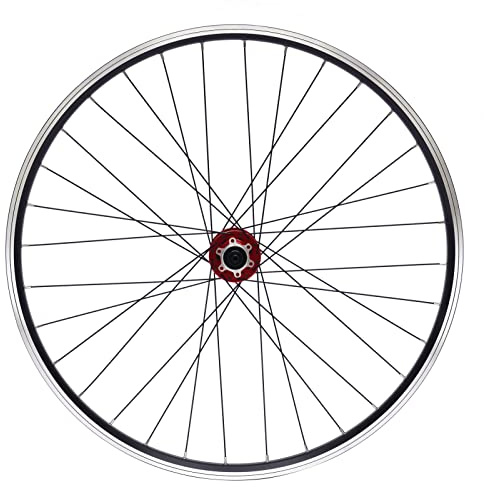 Bdneygtyr 28 tums balanscykel set, bakhjul 28 tum med 7–12 fack kompatibilitet, aluminiumfälg för mountainbike, skivbroms, fälgar 100/135 mm, svart med rött nav