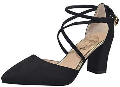 Zapatos de fiesta para mujer, sandalias de tacón medio y bajo, zapatos de punta cerrada, zapatos de moda para fiesta, novia, boda, sandalias con hebilla, tacón deslizante, sandalias de vestir de noche