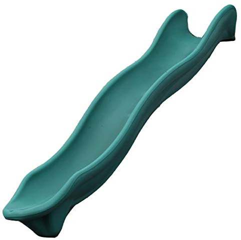 Avalanche Slide 7 Foot Deck Height Play Slide - 14' Long Wave Slide - Green