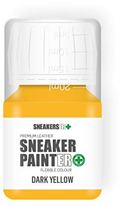 SNEAKERSER SNEAKER PAINTER Premium Leather Flexible Sneaker Paint DARK YELLOW 30ml for Sneakers, Trainers, Shoes and Footwear - SNEAKERS ER