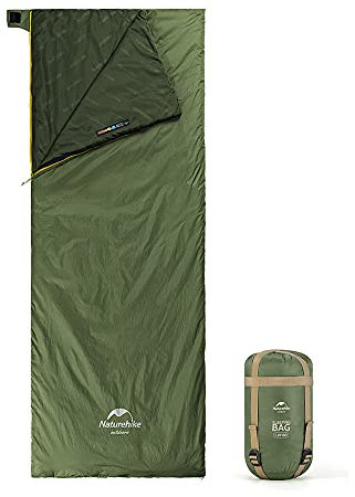 Naturehike Schlafsack,Deckenschlafsack für Erwachsene und Kinder Leichte wasserdichte Camping Sommerschlafsack (Grün XL)