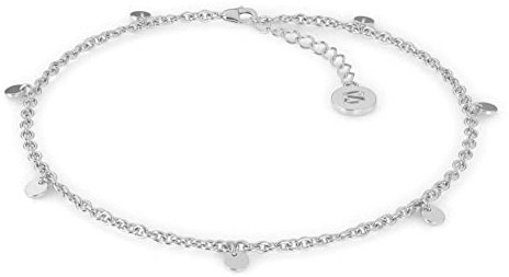 SERASAR Cavigliera Acciaio Chirurgico 316L Donna - con Placcatura 18k in Oro/Nero/Rosa, da di Lunghezza Regolabile, Idea Regalo per Gioielli Moglie, Fidanzata e Amiche