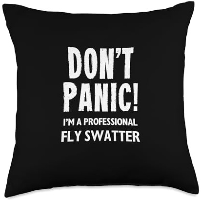 Fly Swatter Throw Pillow