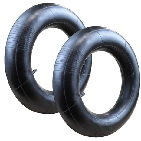 Linxor - Juego de 2 cámaras de aire con válvula recta para carretillas, carros, carritos, cortacéspedes u otros - 4.8/4.00-8