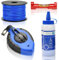 SmartyFix Schlagschnur 30 m Maurerschnur (Richtschnur) 50 m x 1,7 mm Schnurwasserwaage Kreide blau als Schlagschnur Set für den Profi oder Hobby Handwerker