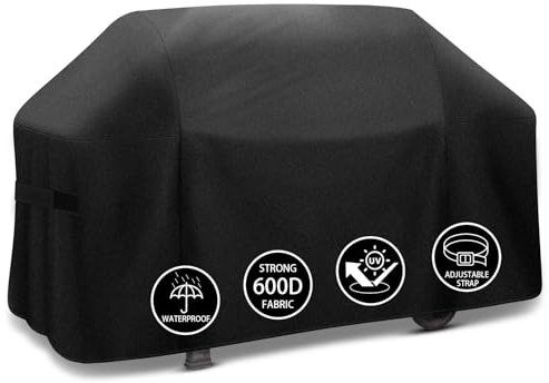 ZHSX 72 inch Grill Cover, Heavy Duty Gas Grill Cover for Weber Charbroil Nexgrill, BBQ Grill Cover, Waterproof, Weather Resistant, Anti-UV, Dustproof, Fade Resistant