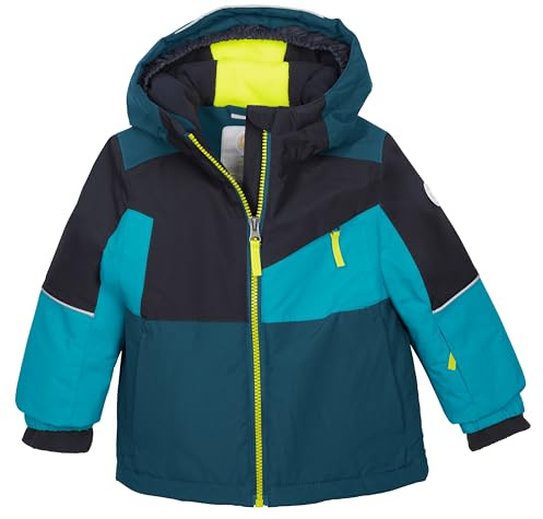 first instinct by killtec Niños Chaqueta de esquí/chaqueta funcional con capucha y protección contra la nieve FISW 42 MNS SKI JCKT, petrol, 110/116, 43389-000