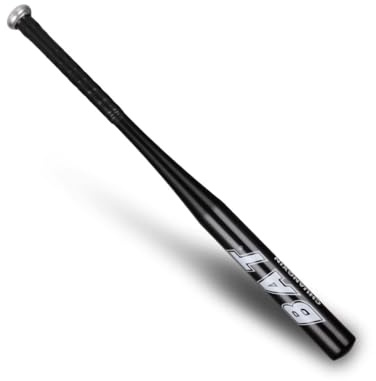 Bate de béisbol de aluminio de 34 pulgadas, superficie lisa, mango antideslizante de aluminio, bate de béisbol ligero para entrenamiento al aire libre, adultos, jóvenes, color negro