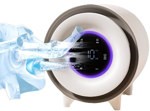 Mini Tumble Dryer, 3.5L Small Household Clothes Warmer, 210W Compact Tumble Laundry Dryer for Apartment, Home