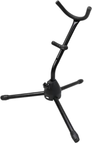Healeved Soporte Estable para Saxofón Tenor y Alto Diseño Resistente y Materiales de Metal y Abs para Almacenamiento Seguro y Uso en Escenarios Musicales