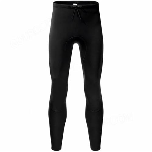 Neoprendräkt herr 3 mm dykdräkt jacka för män neoprendräkt badkläder långärmad snorkling kappa (svart, XXL)
