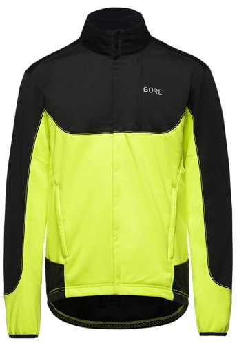 GOREWEAR C5 GORE® WINDSTOPPER® Thermo Trail Jacke, Black/Neon Yellow, XL