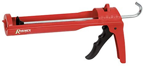 Ribimex Pistola per Silicone e Sigillanti Manuale, in Plastica Leggera e Resistente, Adatta anche per Cartucce di Colla e Mastice, per Uso Domestico e Professionale - PRPSMC