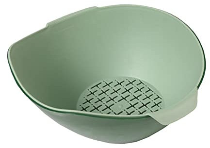 jianpan Setaccio pieghevole e colino con manico comodo | Set di colini per lavaggio che lascia fuoriuscire rapidamente l'acqua e ciotola multifunzionale, grande capacità