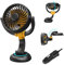 Nauttxon 12v fan for Car Dashboard - Adjustable 12 volt Car Fan - 3 Speed Control Cigarette Lighter Powered for Dashboard SUV RV Truck Sedan - 12v Single