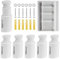 6 Pièces Fixation Seche Serviette, Support Seche Serviette, Support Radiateur Mural, Support Universel pour Seche Serviette, Convient aux Radiateurs de Salle de Bains Droits ou Courbés (Blanc)